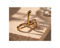 Bague Serpent Loraïka — Bague Double Serpent Or Statement