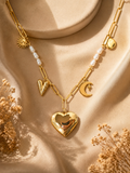 Céleste — Pendentif Personnalisé Médaillon Cœur